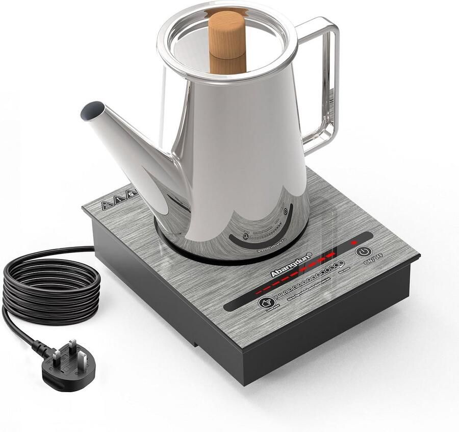 Draagbare Inductiekookplaat 700W met 5 Vermogensstanden Compact Koken voor Camping en Keuken