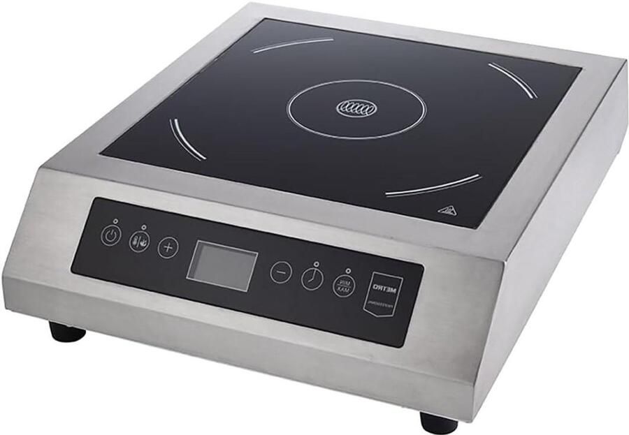 Draagbare Inductiekookplaat Mobiele Kookplaat Elektrische Kookplaat Snel Koken Roestvrijstalen Behuizing 133 x 495 x 39 cm