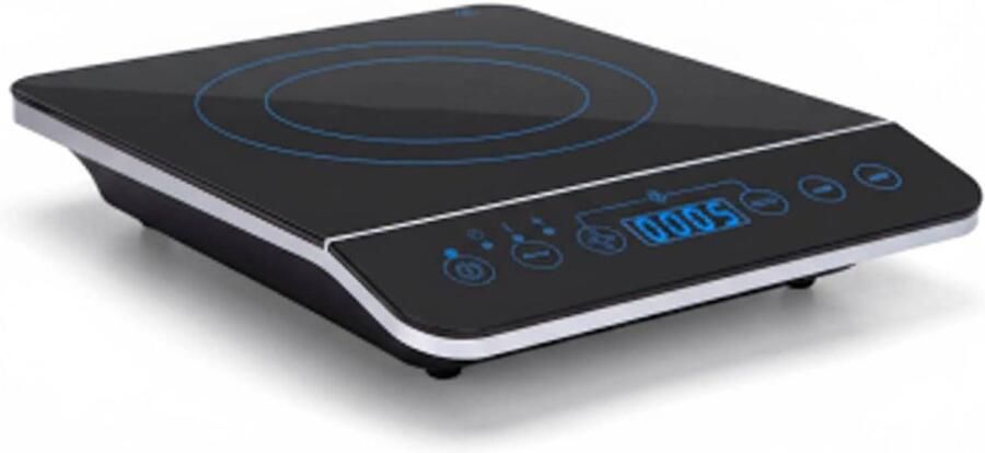 Draagbare Inductieplaat Elektrische Kookplaat Compact Koken Touch Bediening 29 x 37 cm Zwart