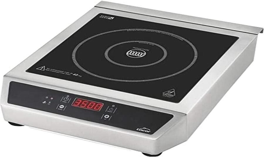 Draagbare Inductieplaat Kookplaat Professioneel Koken Dubbele Kookzones 34 x 43 cm Zwart