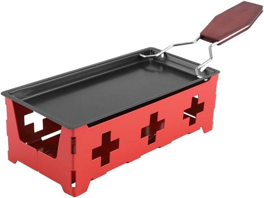 Draagbare Kaas Raclette Set met Antiaanbaklaag voor Thuisgebruik