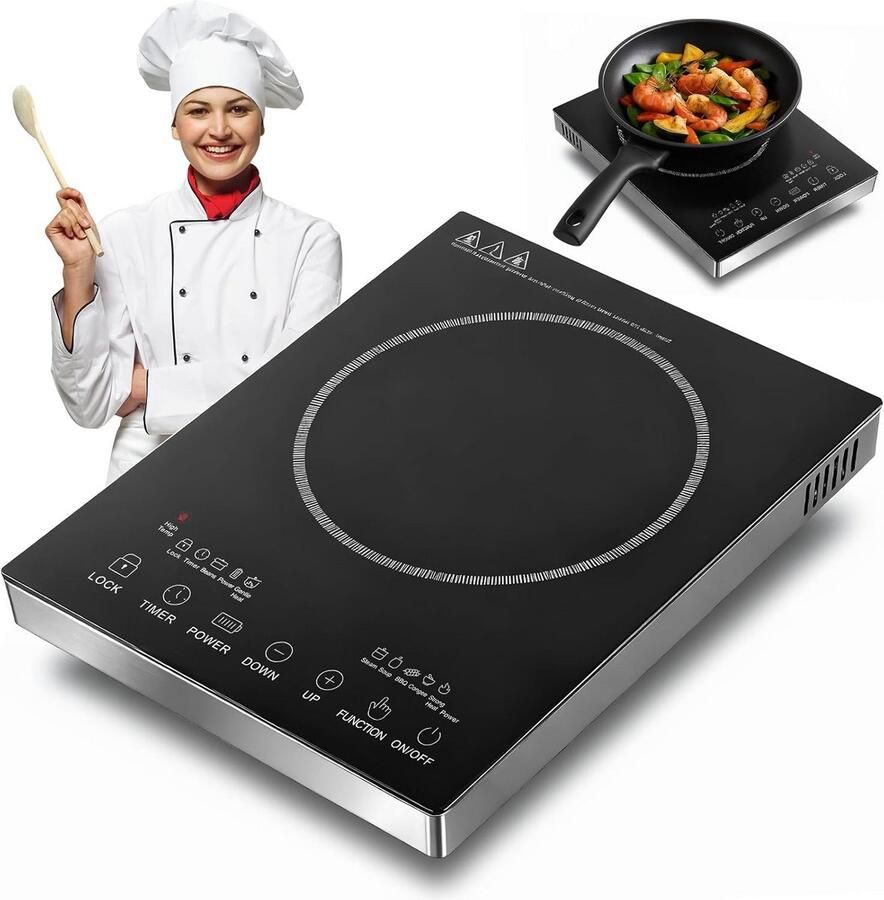 Draagbare Keramische Kookplaat 3500W Touch Control met Timer 1 Zone