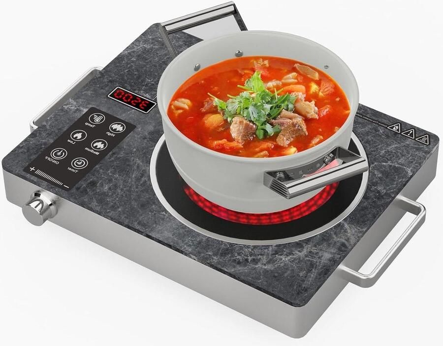 Draagbare Keramische Kookplaat Infrarood Fornuis Elektrisch Snel Koken Thuis Universeel Pan Compatibel 453 cm Indigo