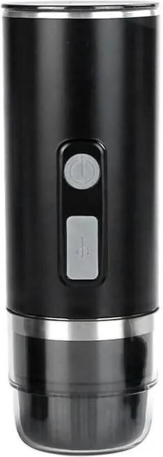 Draagbare Koffiemachine Draagbare Espressomachine Perfect For Kampeertrips Verborgen USB-C-poort For Opladen Compatibel Met Capsules En Gemalen Koffie .Handmatige Koffiezetapparaat(Black Not heati