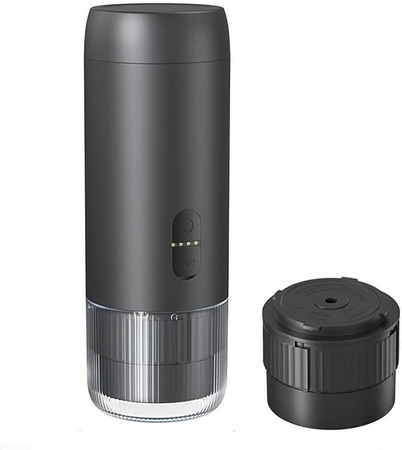 Draagbare Koffiemachine Espresso Maker Koffie Maken Snelle Verwarming 31 x 10 x 10 cm Zwart