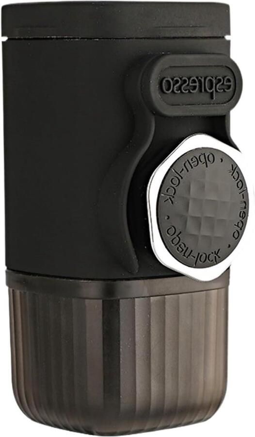 Elektrisch Koffiezetapparaat Draagbaar Koffiezetapparaat Reizen en Outdoor Handgedrukte Maling 100 ml Inhoud Zwart