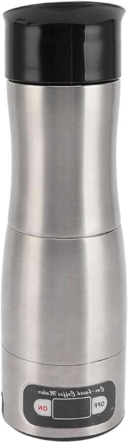 Draagbare Koffiemachine Reis Koffiezetapparaat Koffie Maken Onderweg Dubbele Spanning 12 24V 150 ml Zilver