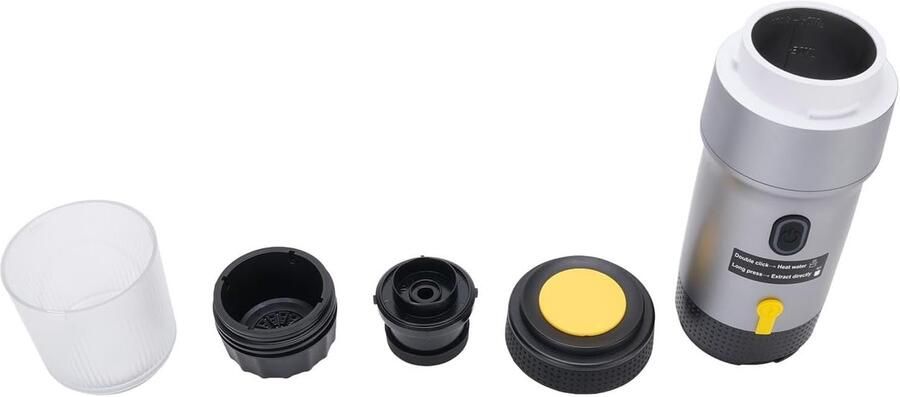 Draagbare Koffiemachine Reis Koffiezetter Auto en Thuis Eén Knop Bediening 28 x 9 x 9 cm