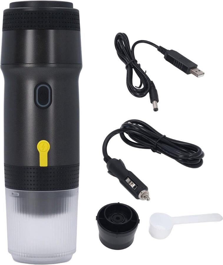 Draagbare Koffiemachine Reis Koffiezetter Snel Koffie Maken Draadloos Verwarmend 30x20x9 cm