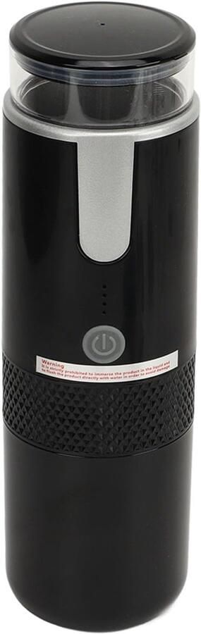Draagbaar Koffiezetapparaat Mini koffiezetter Koffie Zetten Draadloos en Oplaadbaar 160 ml Zwart