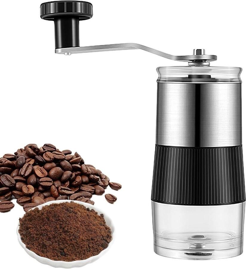 Draagbare Koffiemolen Handmolen Koffie Verse Koffie Malen Nauwkeurige Maalcontrole 5.7 x 5.9 x 5.7 cm Meerkleurig