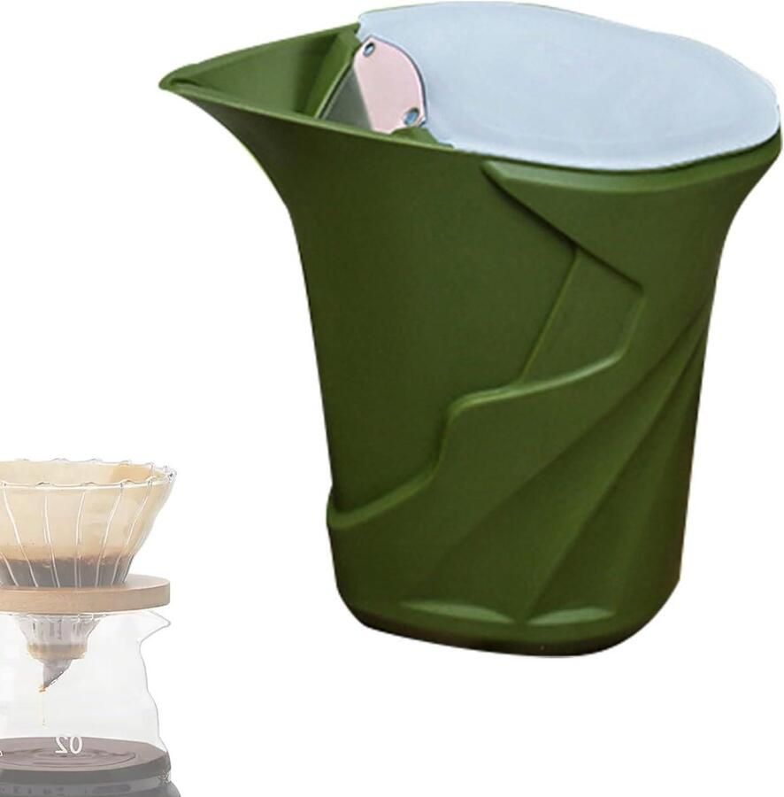 Draagbare Koffiepot Outdoor Koffiezetter Koffie Zetten Drietraps Stroomregeling 360 ml Groen