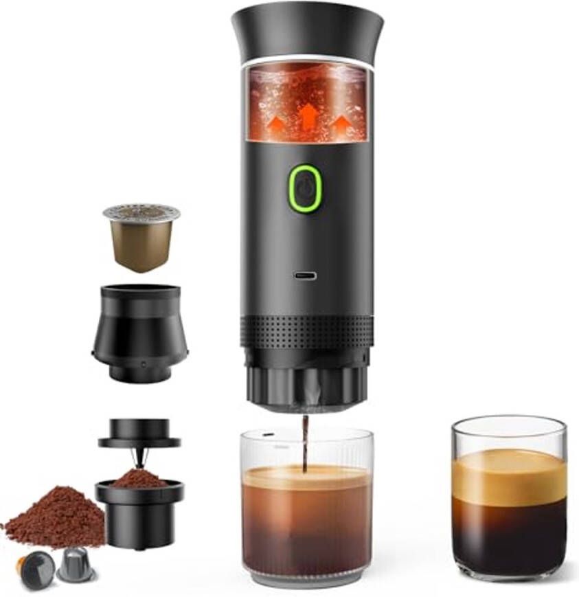 Draagbare Koffiezetapparaat voor Reizen Mini Auto Espresso Maker