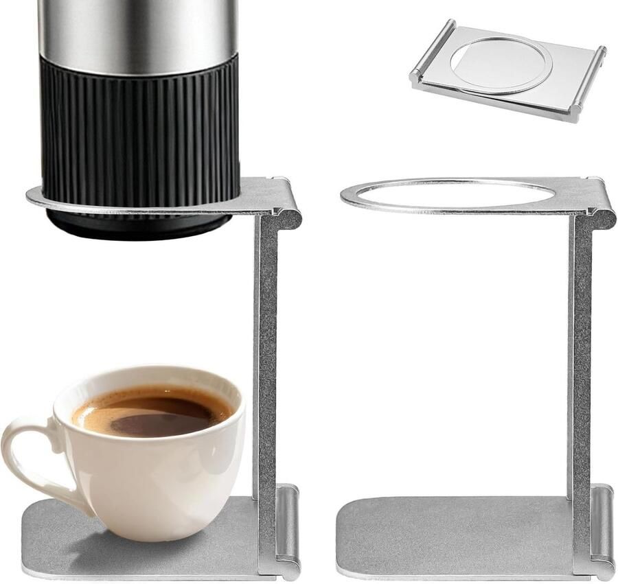 Draagbare koffiezetapparaatstandaard opvouwbare aluminium giet over koffiedruppelhouder voor espressomachines ShopVlot