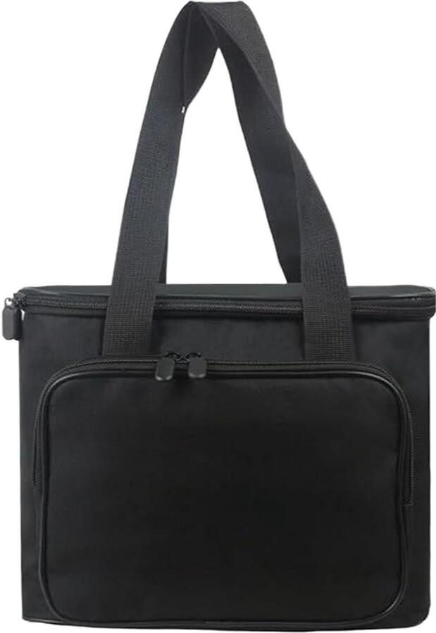 Draagbare Koffiezetter Tas Reis Koffer Veilig Transport Versterkte Hoekbescherming 29 x 24 x 12 cm Zwart