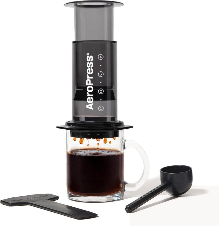 Draagbare Koffiezetter voor Espresso & Pour-Over: Frans Persmodel voor Reizen en Kamperen