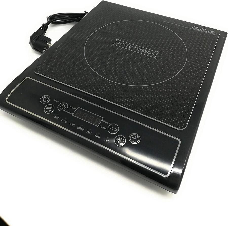 Draagbare Kookplaat Elektrisch Fornuis Snel Koken 2000 Watt Vermogen 33x28x5.5 cm Zwart