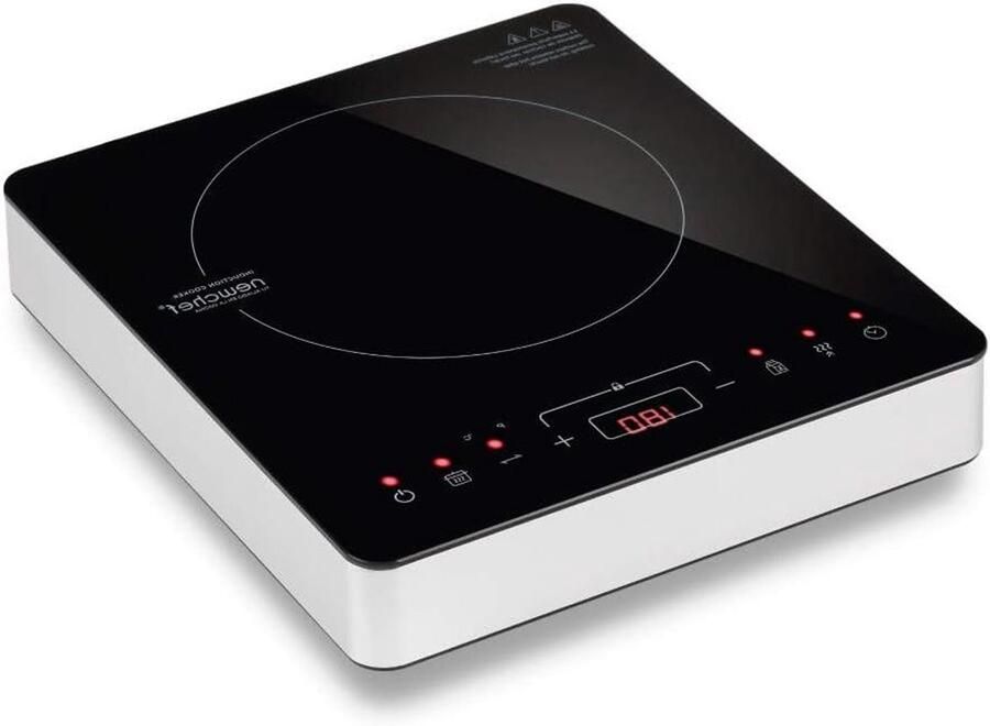 Draagbare Kookplaat Inductie Kooktoestel Snel Koken 10 Temperatuurstanden Compact Formaat Zwart