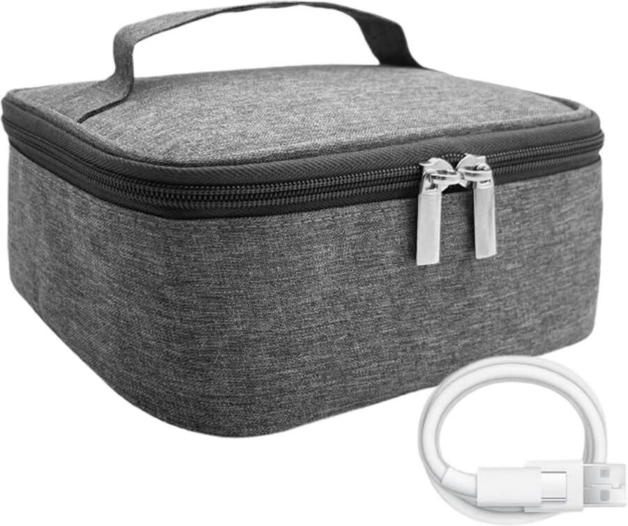 Draagbare Lunchbox Warmhoudtas Onderweg Eten Drie Temperatuurstanden 21 cm Enkele Attribuut