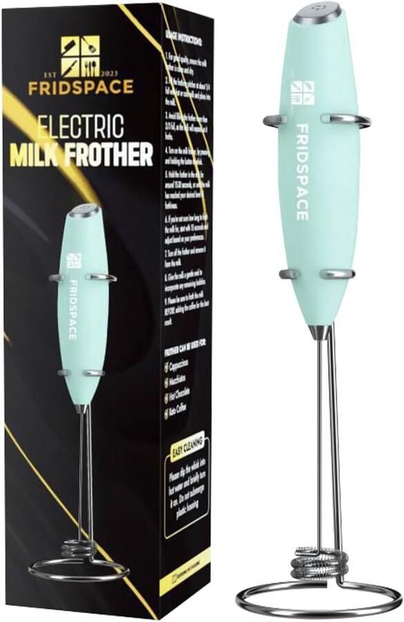 Draagbare Melkopschuimer Elektrisch met Dubbele Garde voor Koffie en Latte