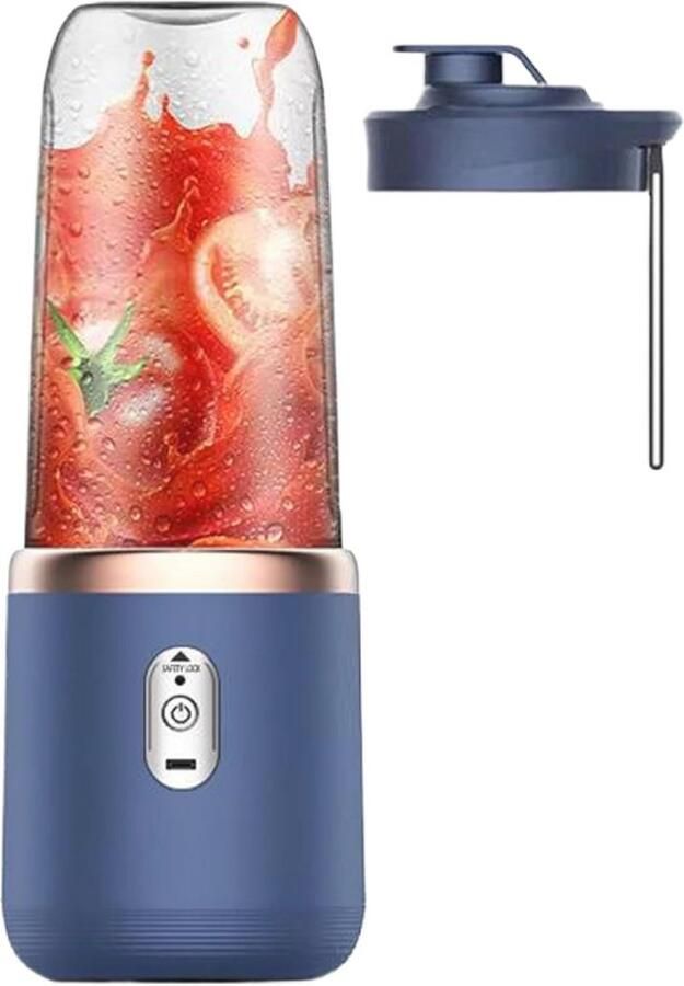 Draagbare Mini Blender 400ml Persoonlijke Juicer met 6 Blades voor Sport en Reizen