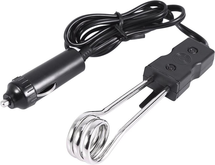 Mini Elektrische Boiler Draagbare Waterkoker Water Verwarmen Onderweg Laag Stroomverbruik 12 Volt Zwart