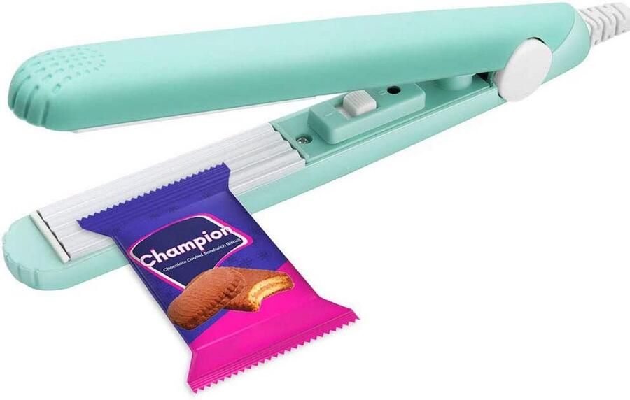 Draagbare Mini Heat Sealer voor Snacks en Chips Slimme Sluitmachine (Groen)