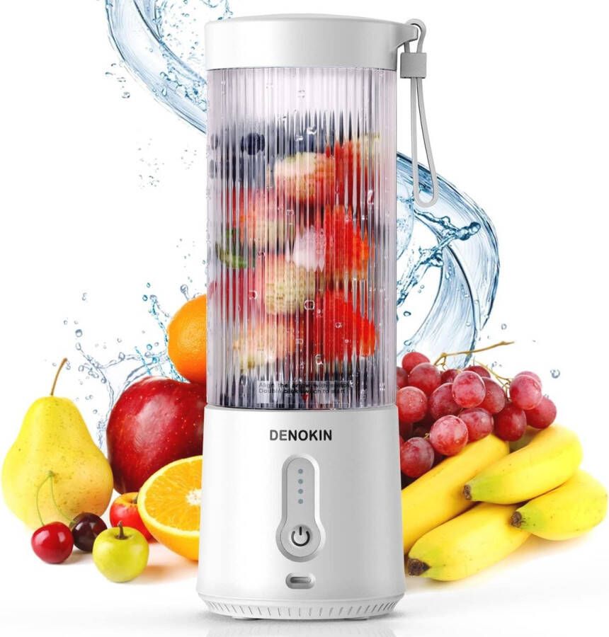 Draagbare mini-mixer voor smoothies en shakes USB blender 450 ml ideaal voor sport en reizen