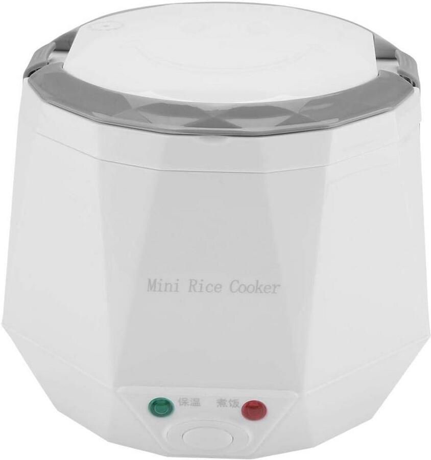 Draagbare Mini Rijstkoker 1.6L Elektrische Lunchbox Multifunctioneel Koken en Stomen