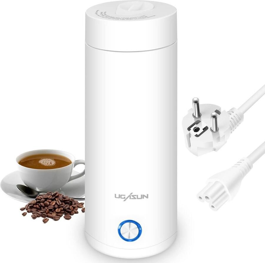 Draagbare Mini Waterkoker 400ml 3-in-1 Reis Kettle met Automatische Uitschakeling