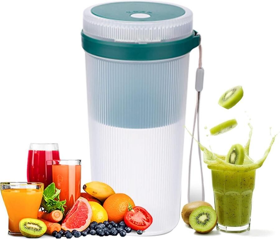 Draagbare Mixer voor Smoothies Mini Oplaadbare Juicer Blender 300 ml