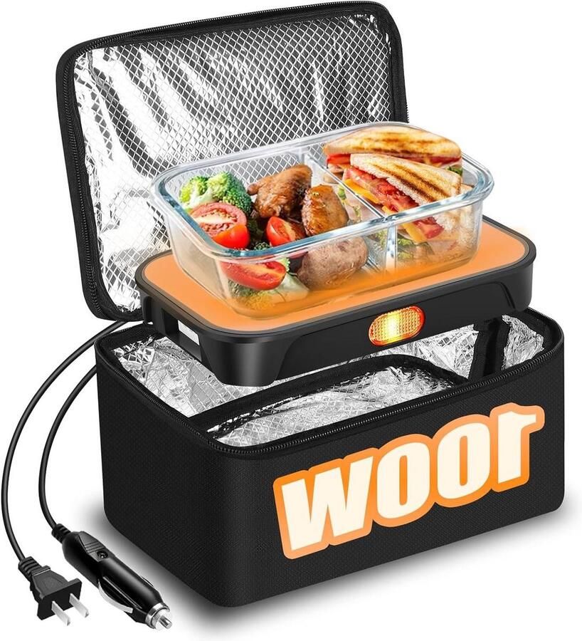 Draagbare Oven Mini Magnetron Onderweg Eten 3-in-1 Voedselwarmer 4 Liter Zwart