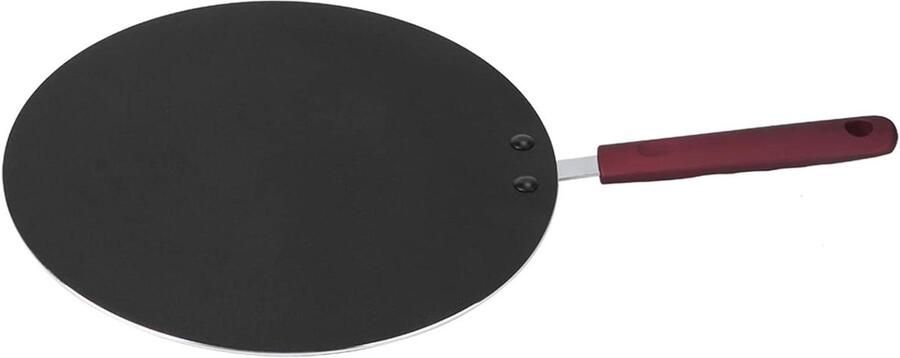 Draagbare Pannenkoekenpan Bakplaat Keukengerei Pannenkoeken Bakken Antiaanbaklaag 8 Inch Diameter Zwart