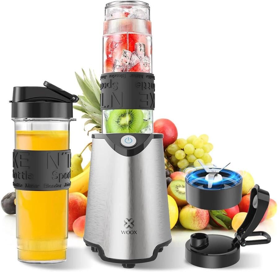Draagbare Persoonlijke Blender Ideaal voor Smoothies IJs Sap en Voedselbereiding Compact Handig en Veelzijdig