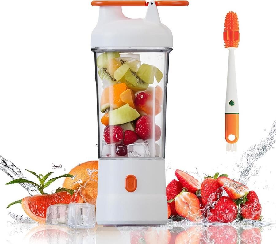 Draagbare Persoonlijke Blender voor Smoothies en Shakes met 6 Messen