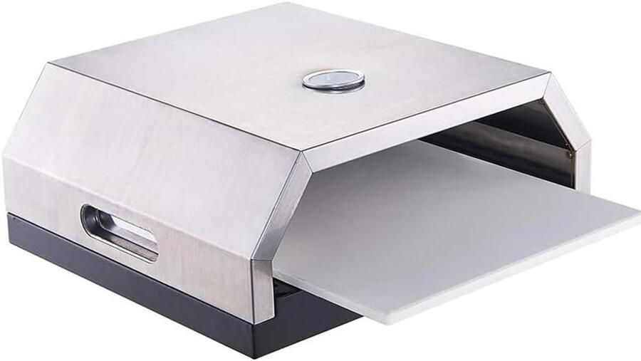 Draagbare Pizzaoven Buitenkeuken Oven Verse Pizza Maken Snelle Opwarming 35x40x15cm Zwart