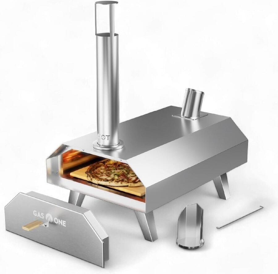 Draagbare Pizzaoven voor Buiten Houtpellet Oven voor Kamperen en Feesten