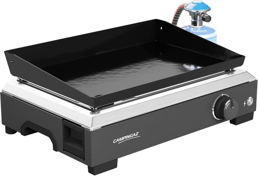 Draagbare Plancha Grill Tafelbarbecue Kookplaat Buiten Koken Gelijkmatige Warmte 66 x 39 x 20 cm