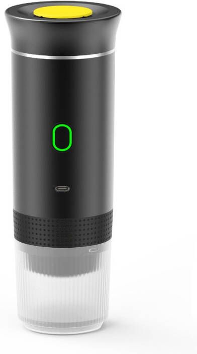 Draagbare reiskoffiezetapparaat Draadloos voor in de auto 12V Espresso 3-in-1 espressomachine Oplaadbaar Kantoor Buiten Thuis Zwart 1 stuk