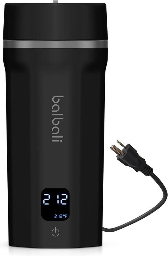 Draagbare Reiswaterkoker met Dubbele Spanning 400ml 6 Vooraf Ingestelde Temperatuurinstellingen Compact en Lekvrije Kettle