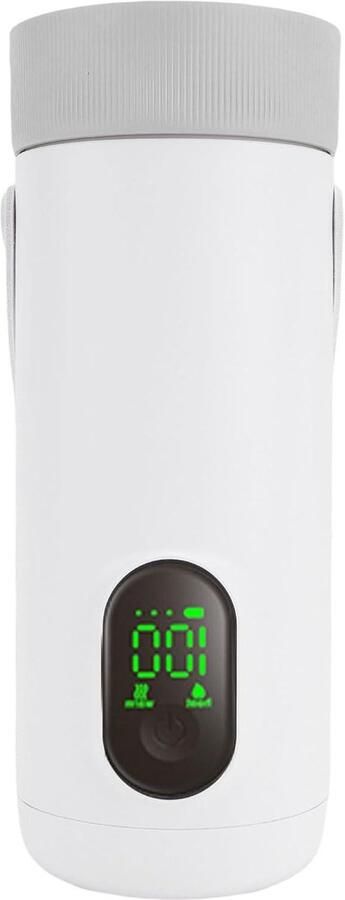 Draagbare Reiswaterkoker Mini Waterkoker Auto Warm Water Meenemen 4-in-1 Multifunctioneel 350 ml Wit