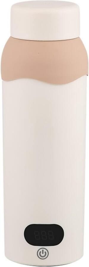 Draagbare Reiswaterkoker Mini Waterkoker Reizen en Kamperen 6 Temperatuurinstellingen 500 ml Zilver