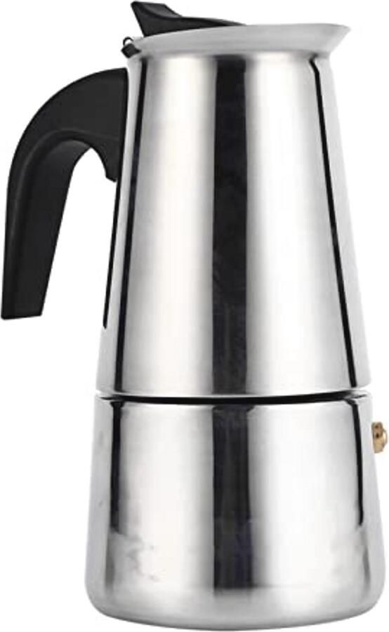 Draagbare RVS Moka Pot voor Italiaanse Espresso 2 4 6 9 Kopjes