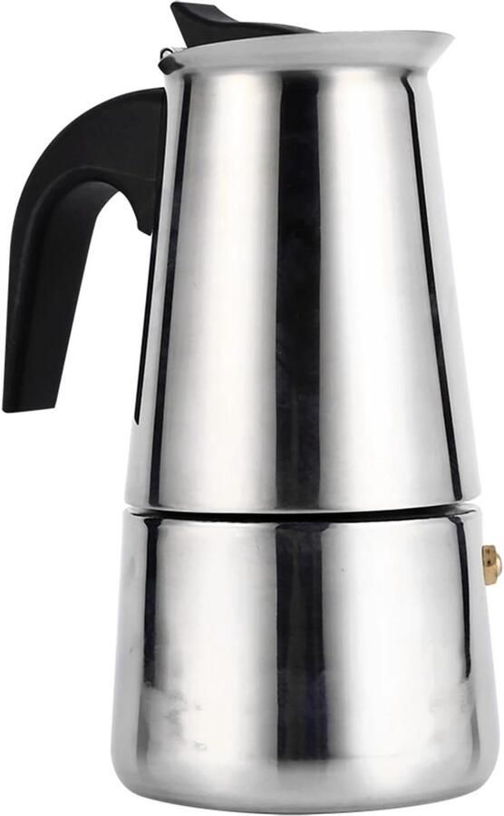 Draagbare RVS Moka Pot voor Italiaanse Espresso 2 4 6 9 Kopjes