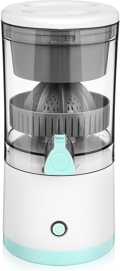 Draagbare Sapcentrifuge Elektrische Juicer Vers Sap Maken Oplaadbaar Multifunctioneel 600ML Inhoud Wit