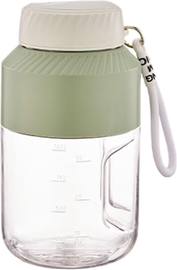 Draagbare sapcentrifuge en blender grote inhoud van 1000 ml 10 roestvrijstalen messen oplaadbaar via USB voor smoothies milkshakes en voedselverwerking milieuvriendelijk