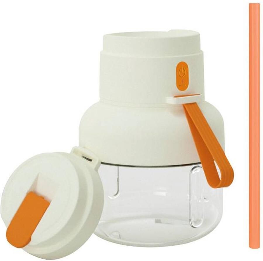 Draagbare sapcentrifuge blender van 850 ml multifunctionele reisbeker persoonlijke blender fruitblender smoothie maker (oranje)
