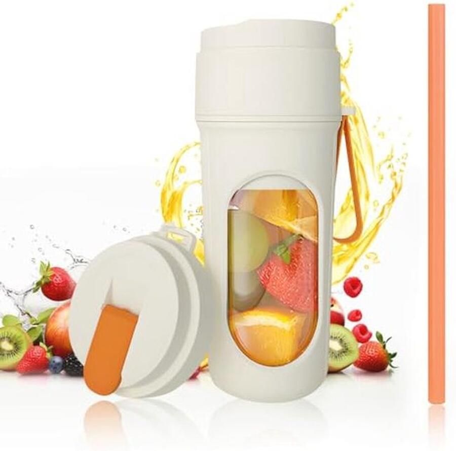 Draagbare Smoothie Blender 450ml USB Oplaadbare Mini Blender voor Reizen