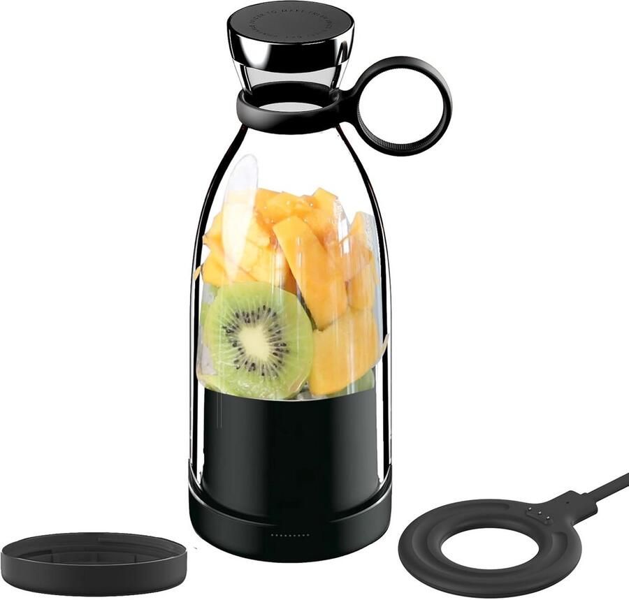 Draagbare Smoothie Blender Persoonlijke Mixer met 4 Messen Oplaadbaar voor Onderweg