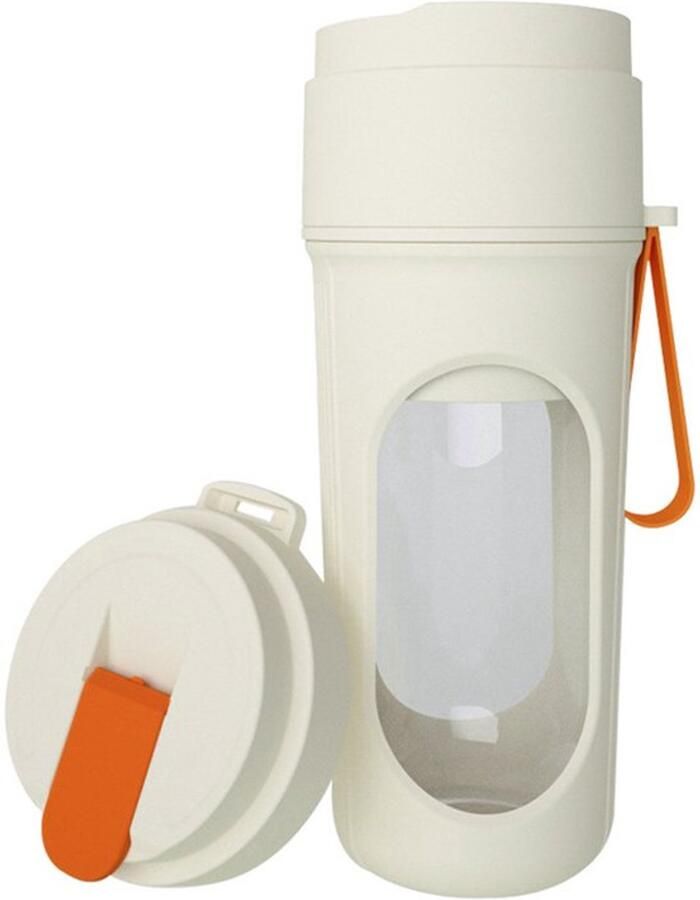 Draagbare Smoothieblender 15 oz BPA-vrije sportfles Oplaadbaar & vaatwasmachinebestendig 12 bladen voor melkshakes en verse sappen Compact voor kantoor sportschool en reizen